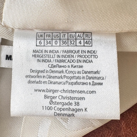 REMAIN Jules Strapless Cropped Leather Top in Brown Size 0 - Picture 5 of 7